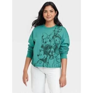 Disney Teal Crew Neck Sweater